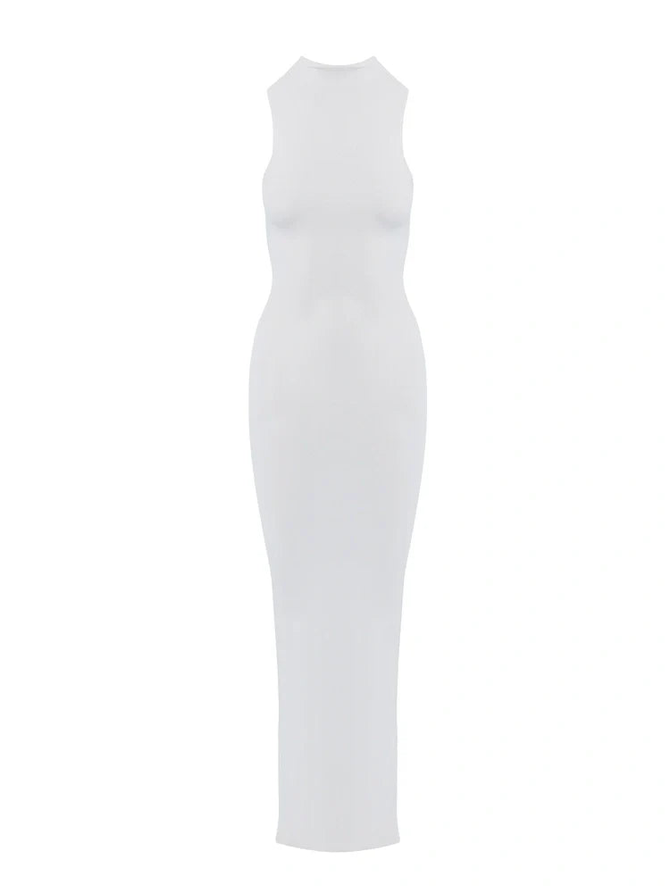 WHITE Modal Sleeveless Maxi Dress