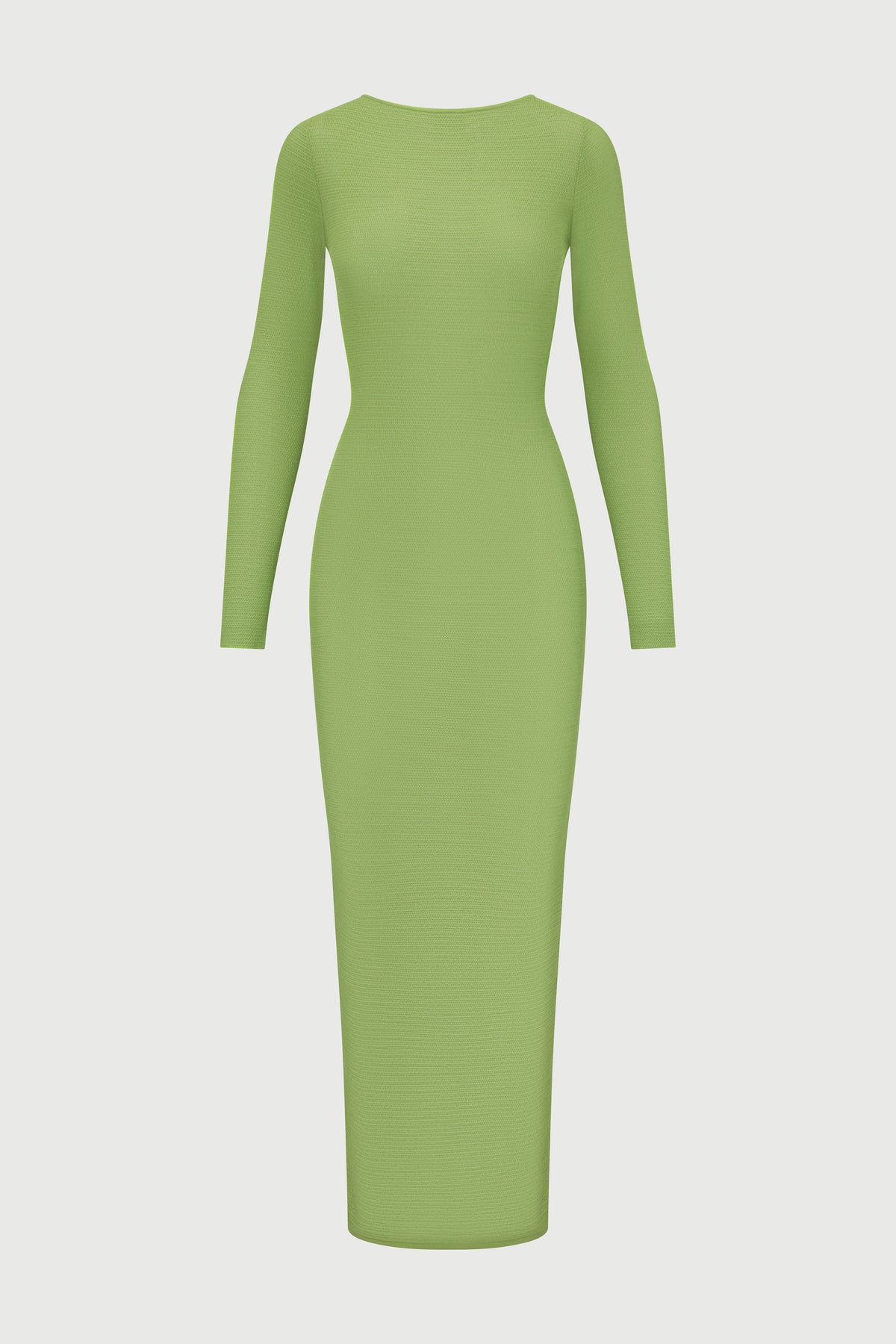 LIME Knit Open Back Maxi Dress