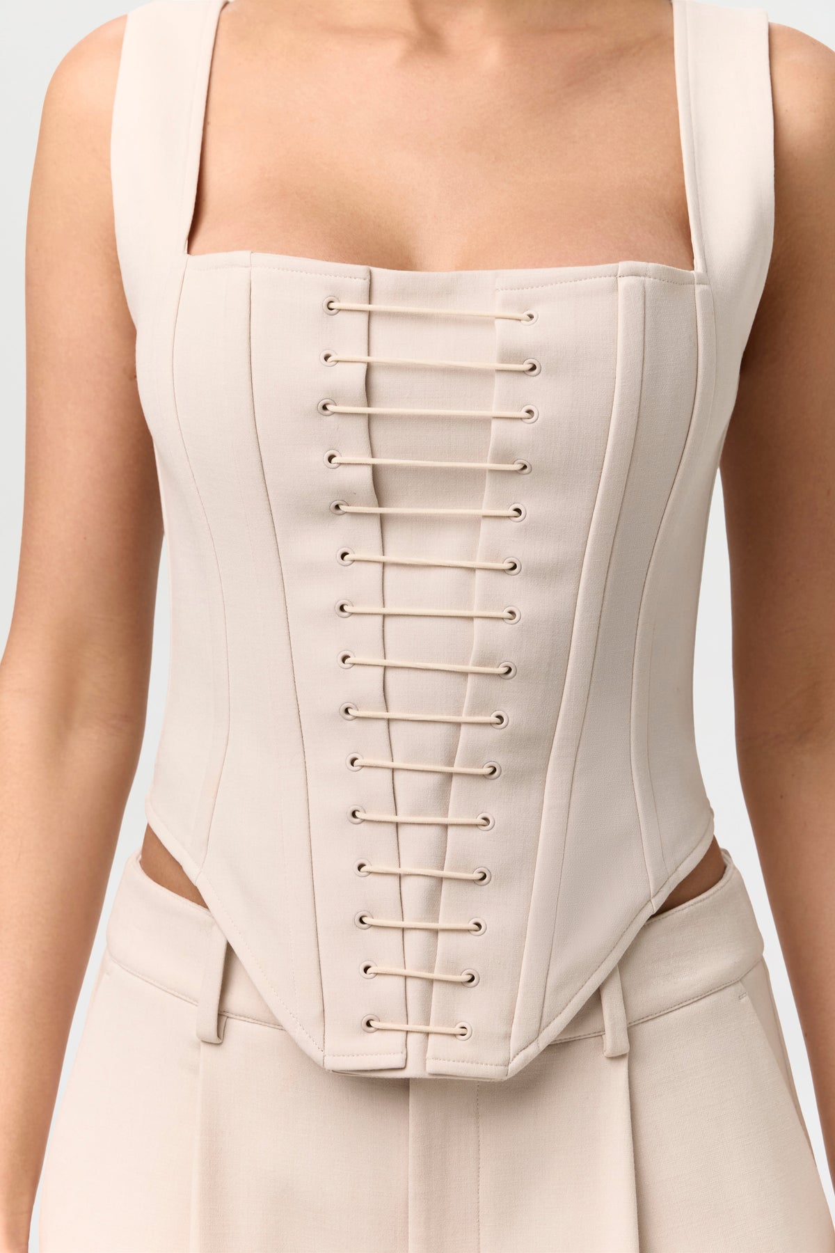Suiting Tank Corset Top
