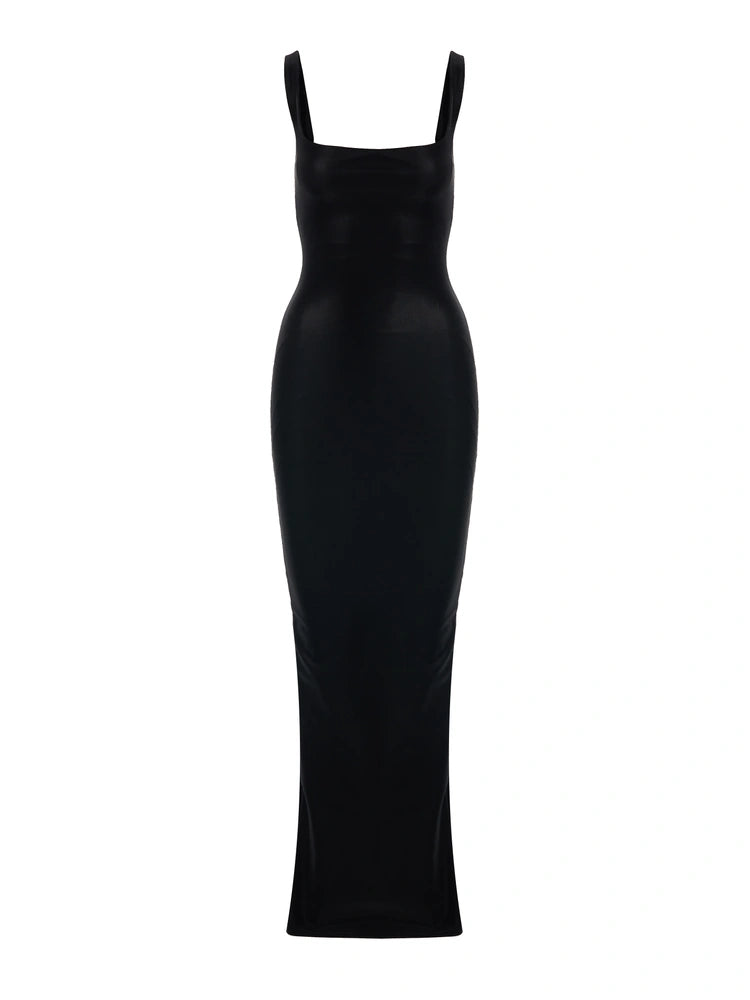 BLACK Liquid Suede Tank Maxi