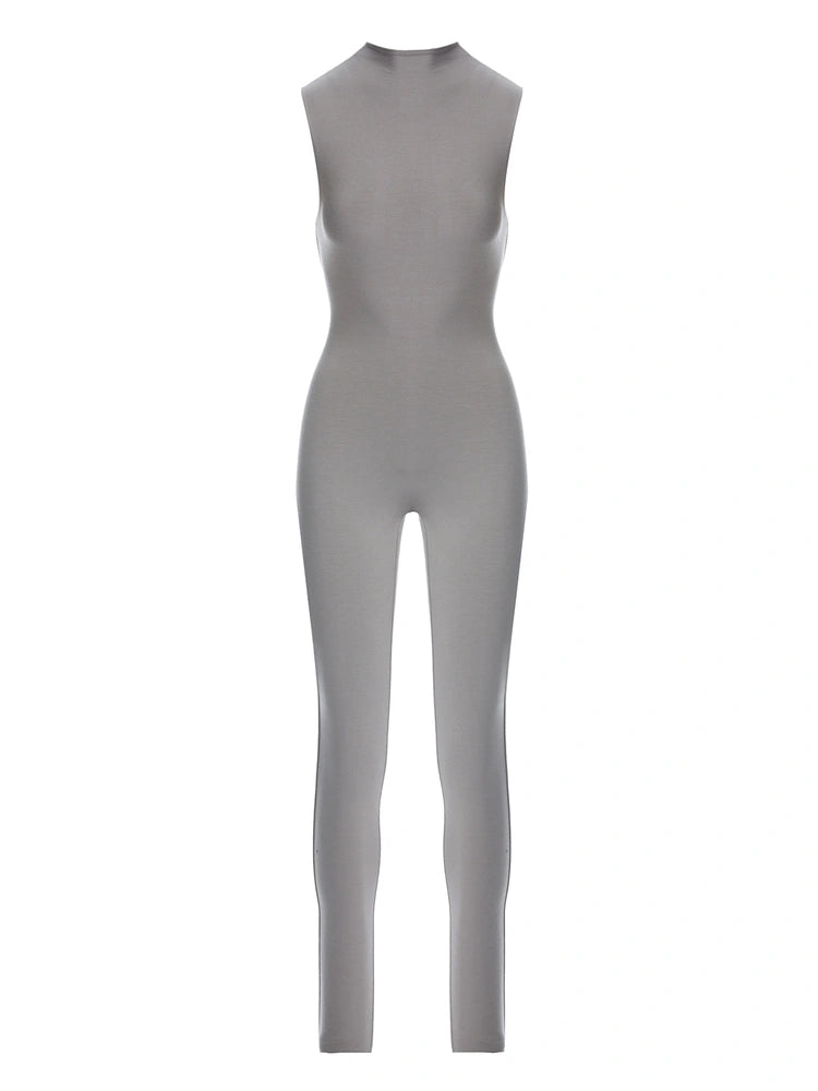 Light Grey Butter Sleeveless Jumpsuit