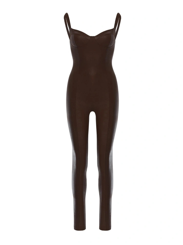 BROWN Come Thru Drippin’ Jumpsuit