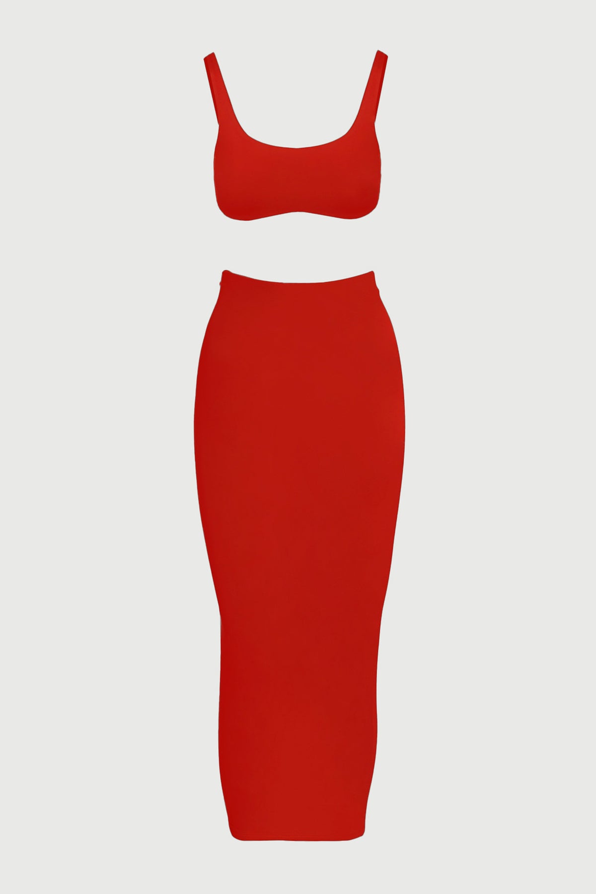 STRAWBERRY NW Cropped Tank Skirt Set