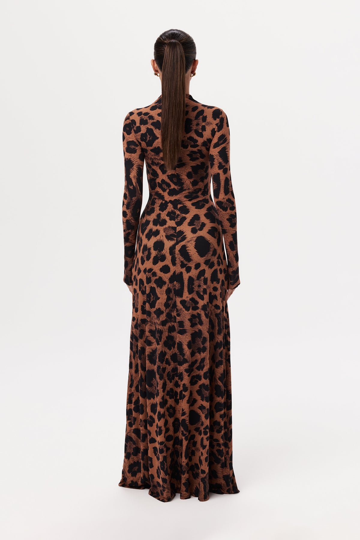 Leopard Naked Animal Print Maxi Dress