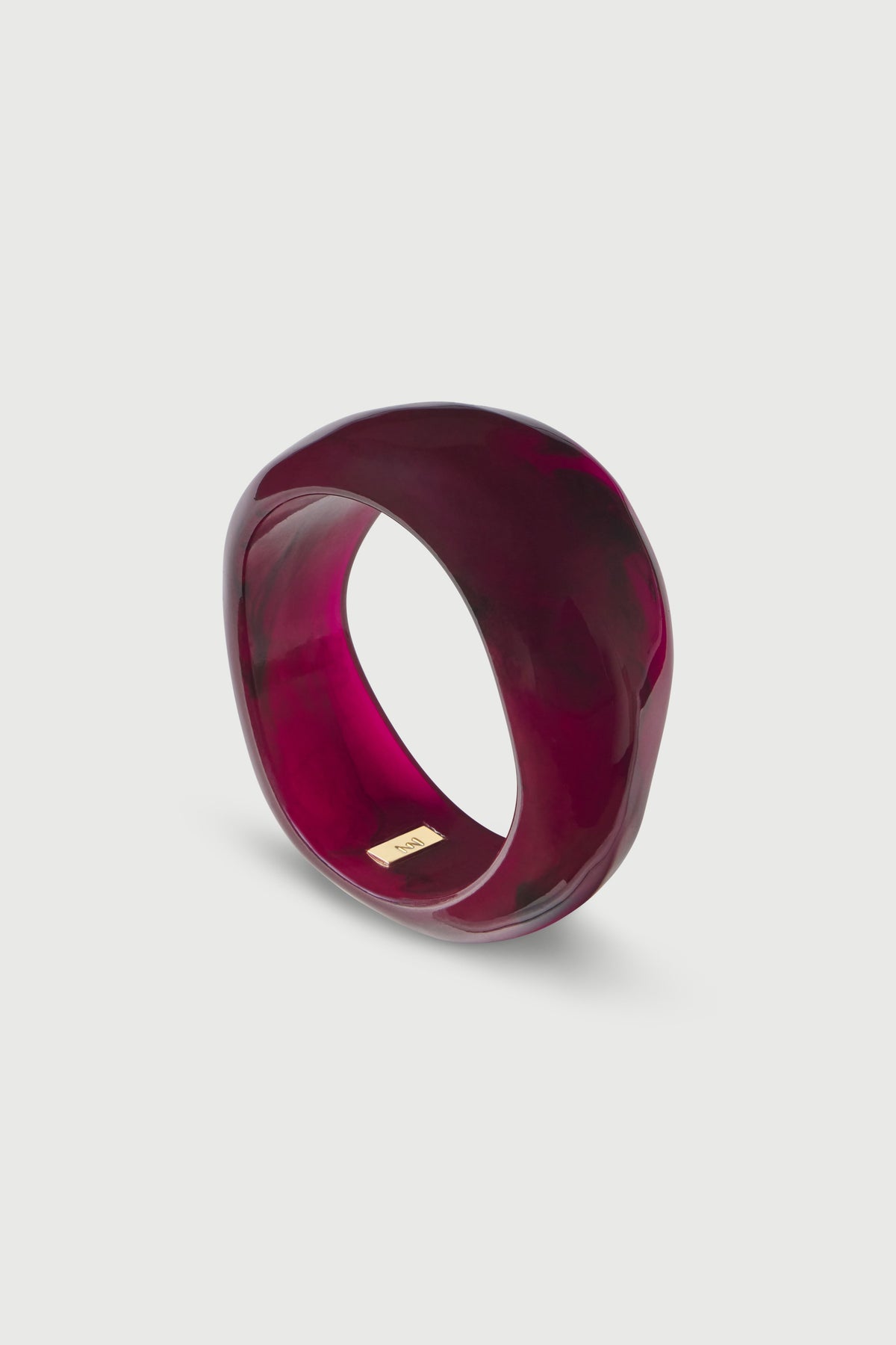 Dark Plum Resin Stone Bracelet