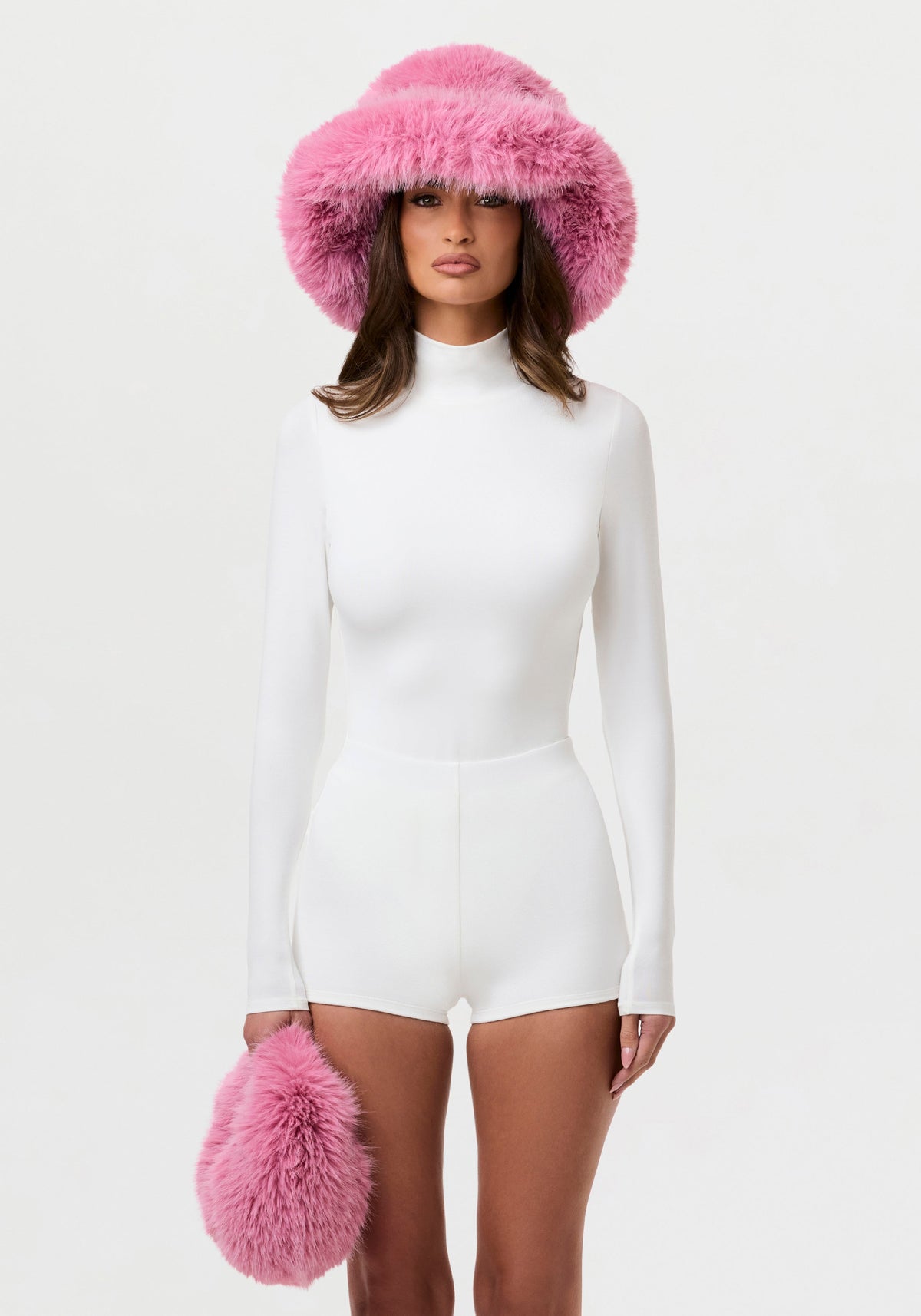 White Butter Turtleneck Contour Bodysuit