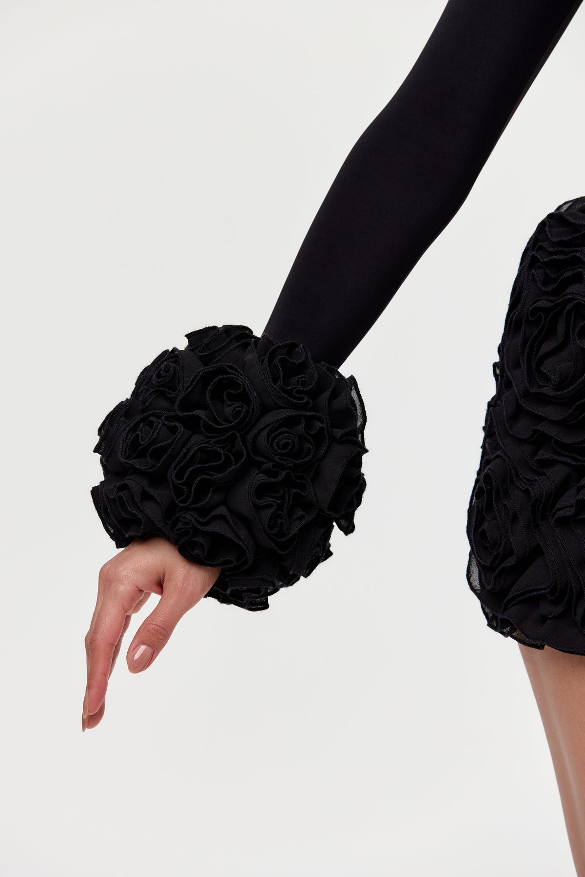 Black Rose Petal Cuffs