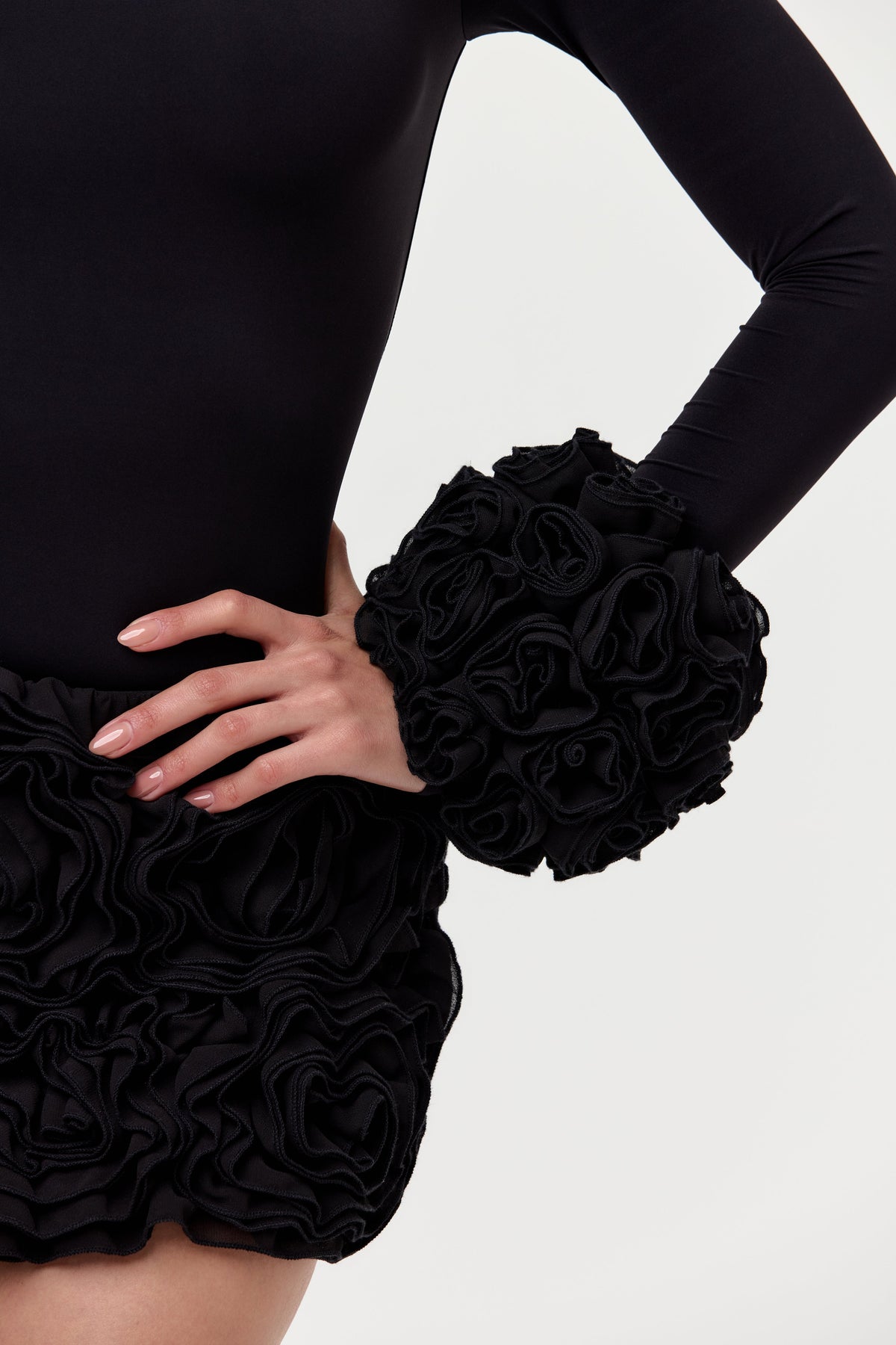Black Rose Petal Cuffs