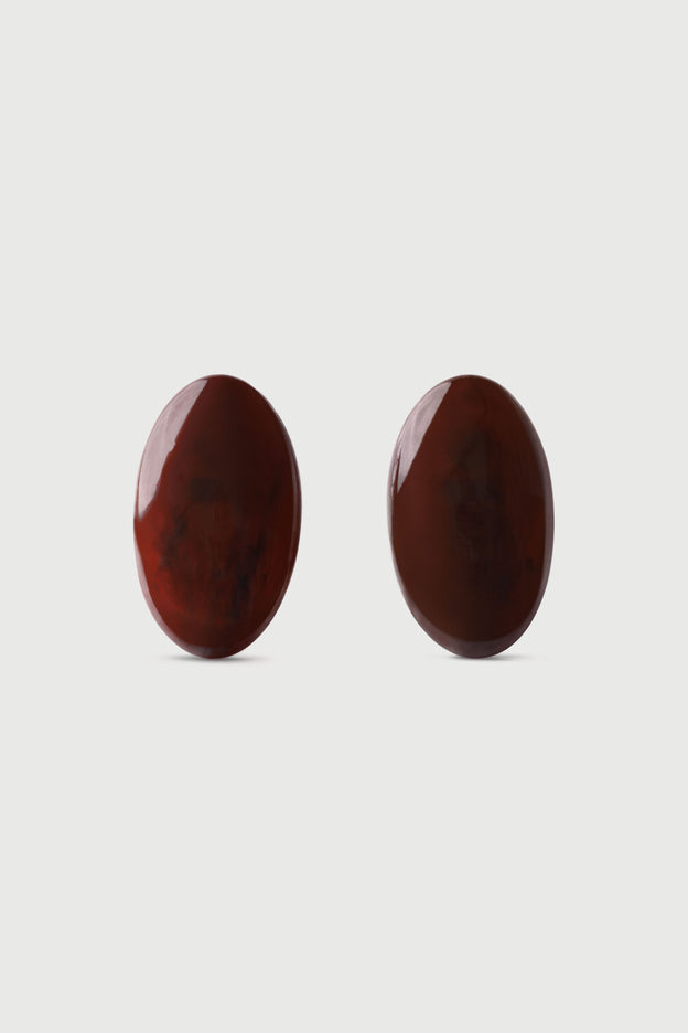 Resin Oval Earrings