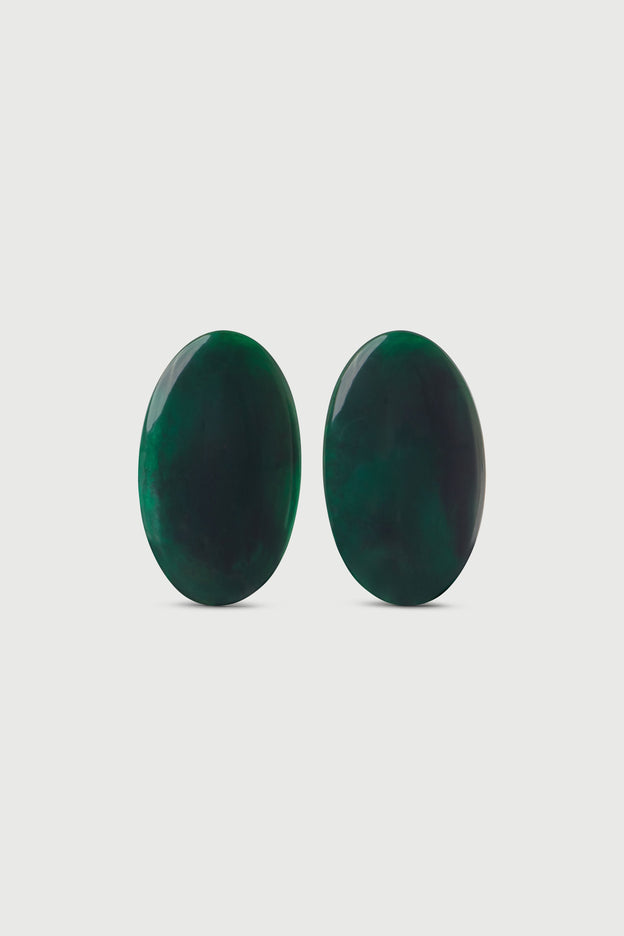 Resin Oval Earrings