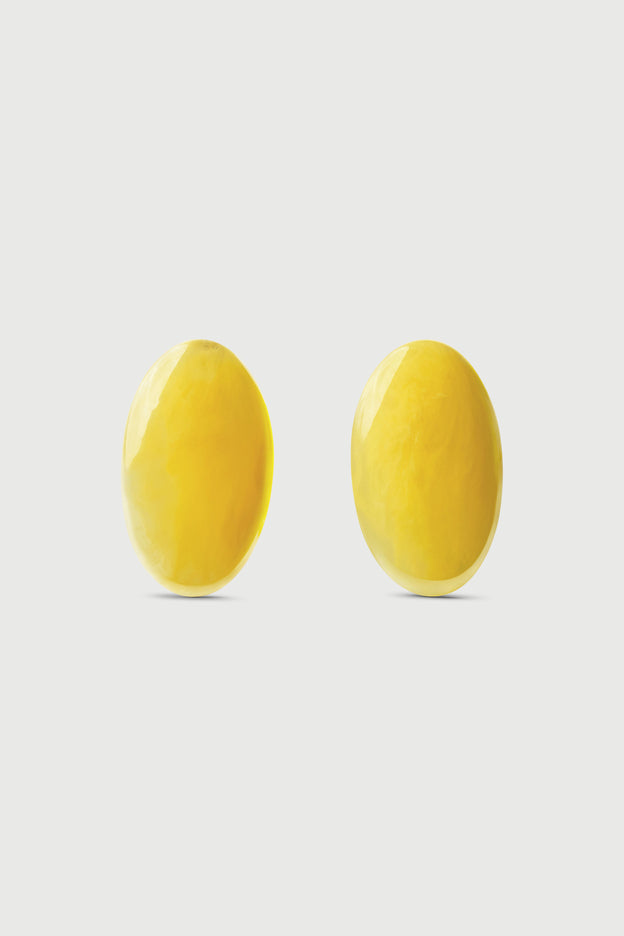 Resin Oval Earrings