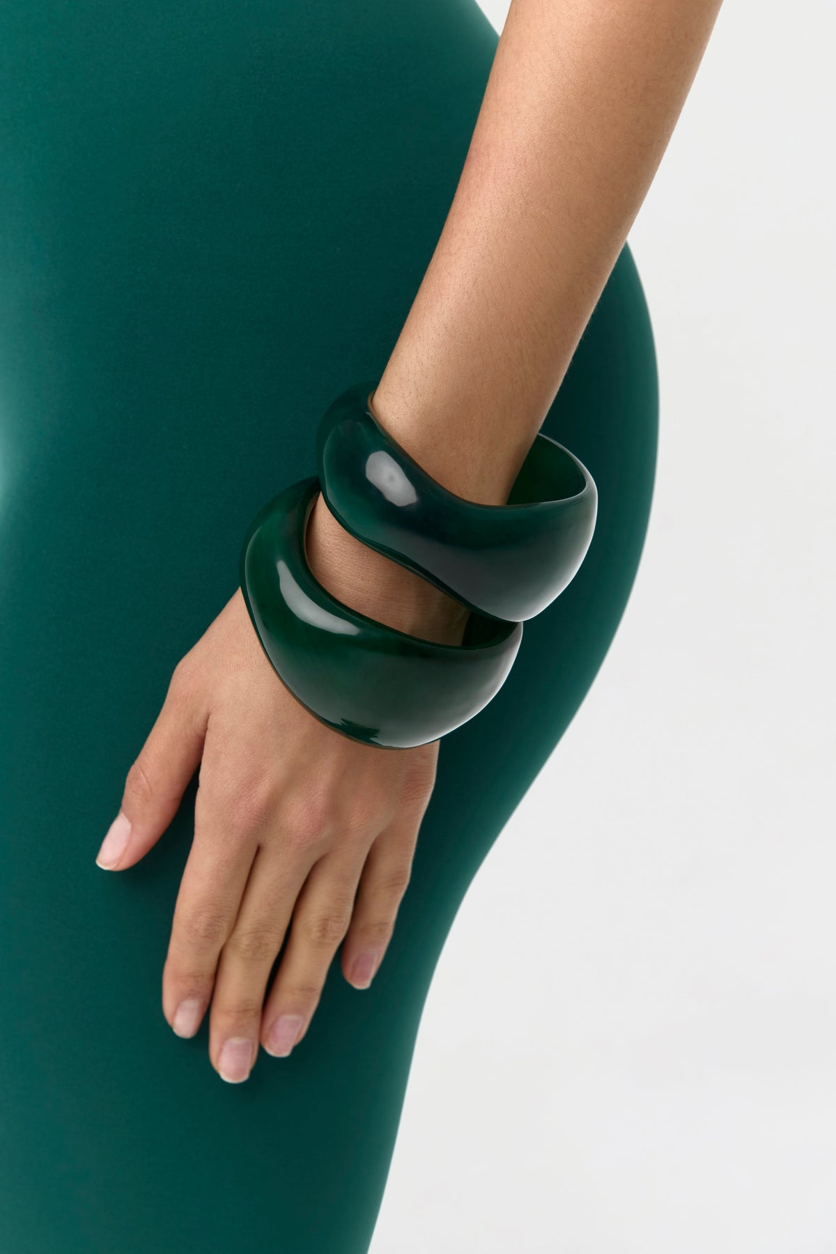 Emerald Resin Stone Bracelet