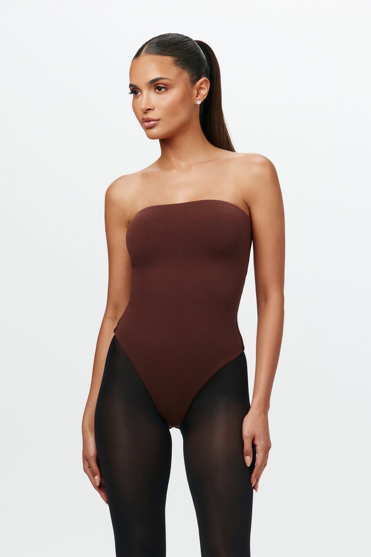 CHOCOLATE NW Sculpt Tube Bodysuit