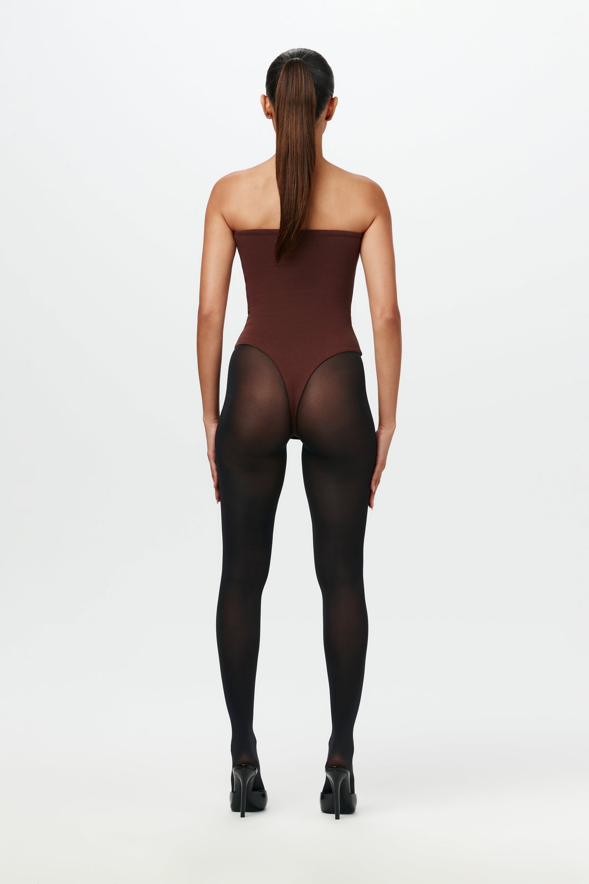 CHOCOLATE NW Sculpt Tube Bodysuit