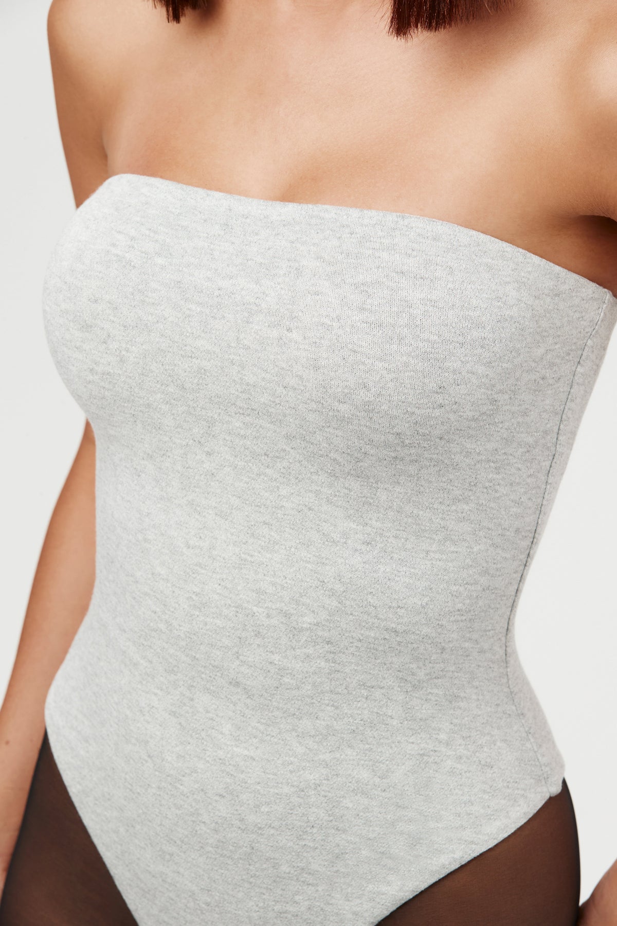 HEATHER GREY NW Sculpt Tube Bodysuit