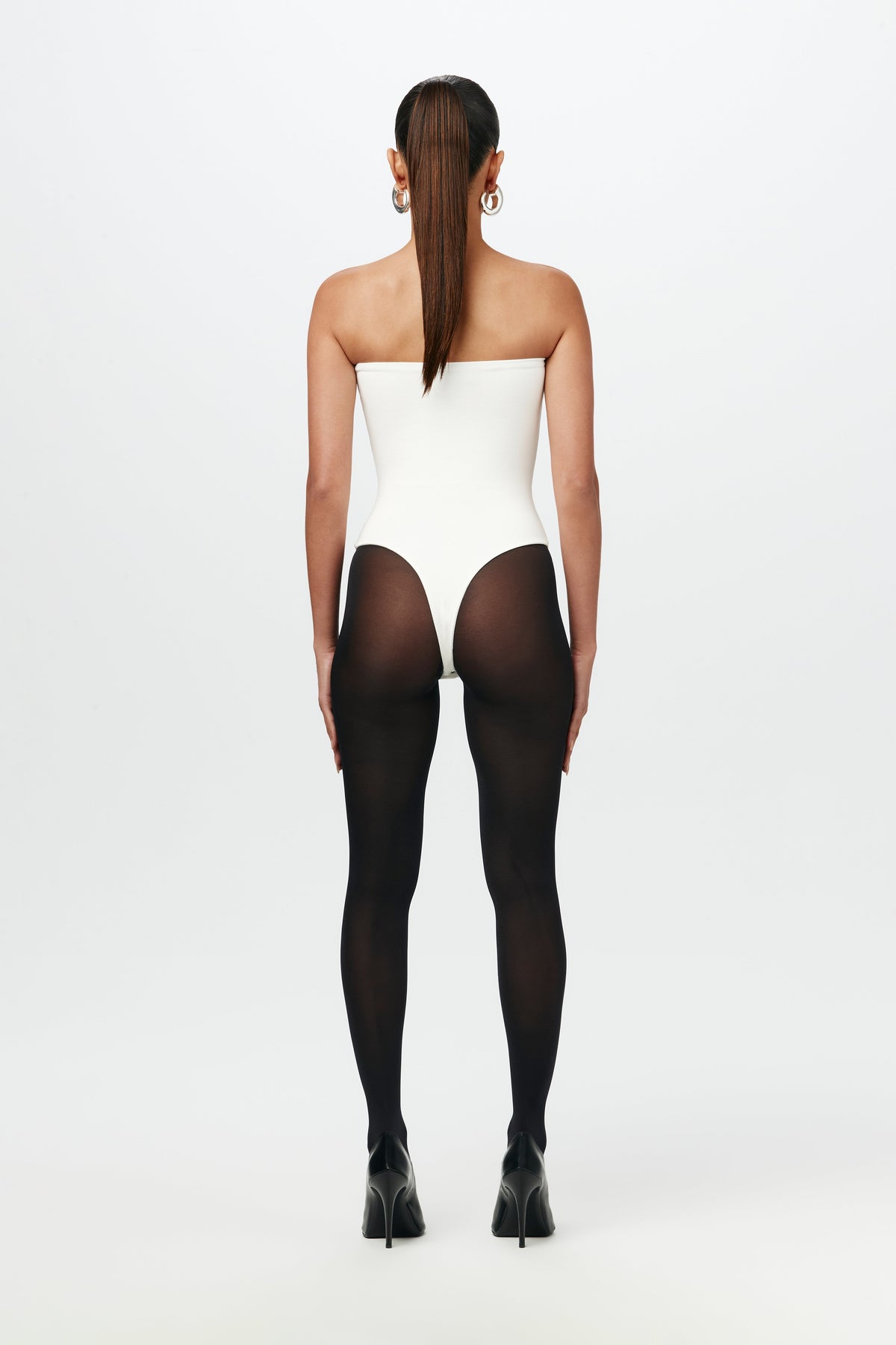WHITE NW Sculpt Tube Bodysuit