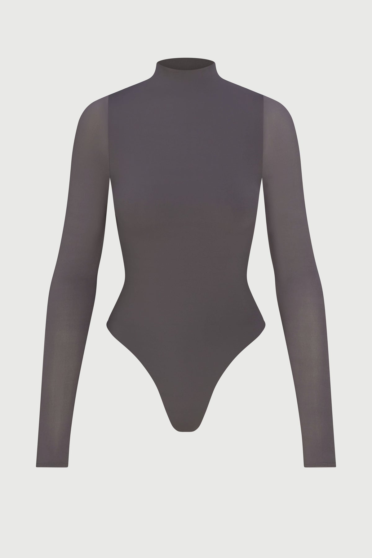 Dark Berry Naked Mock Neck Bodysuit
