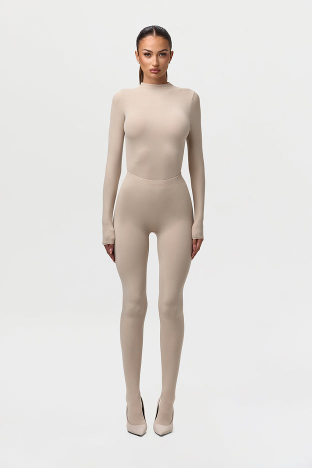 Naked Mock Neck Bodysuit