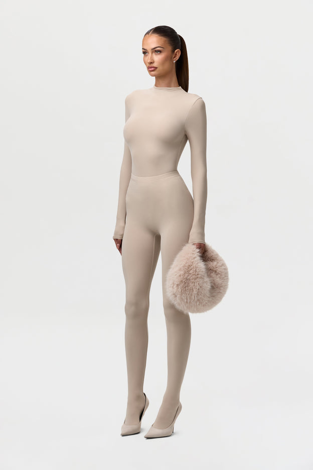 Naked Mock Neck Bodysuit