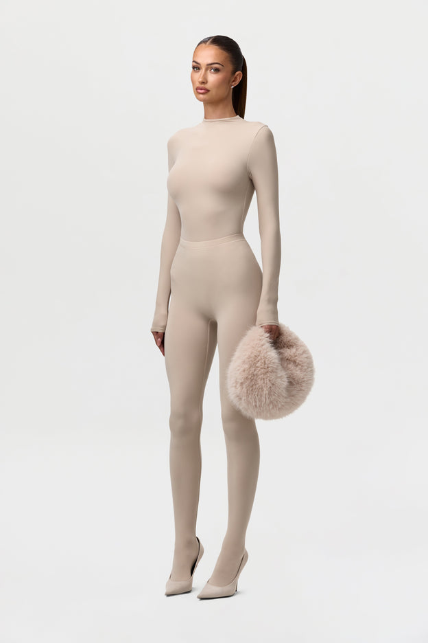 Naked Mock Neck Bodysuit