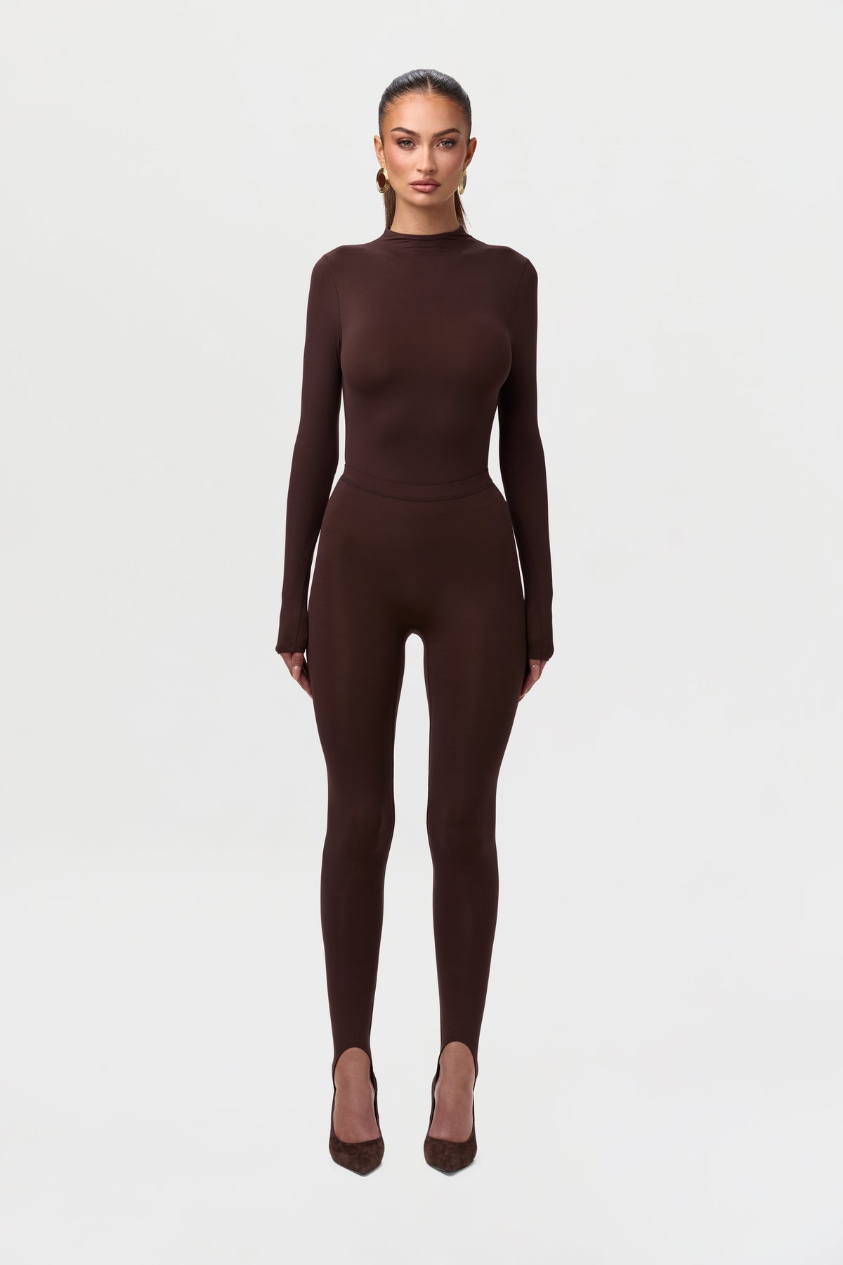 Dark Chocolate Naked Stirrup Legging