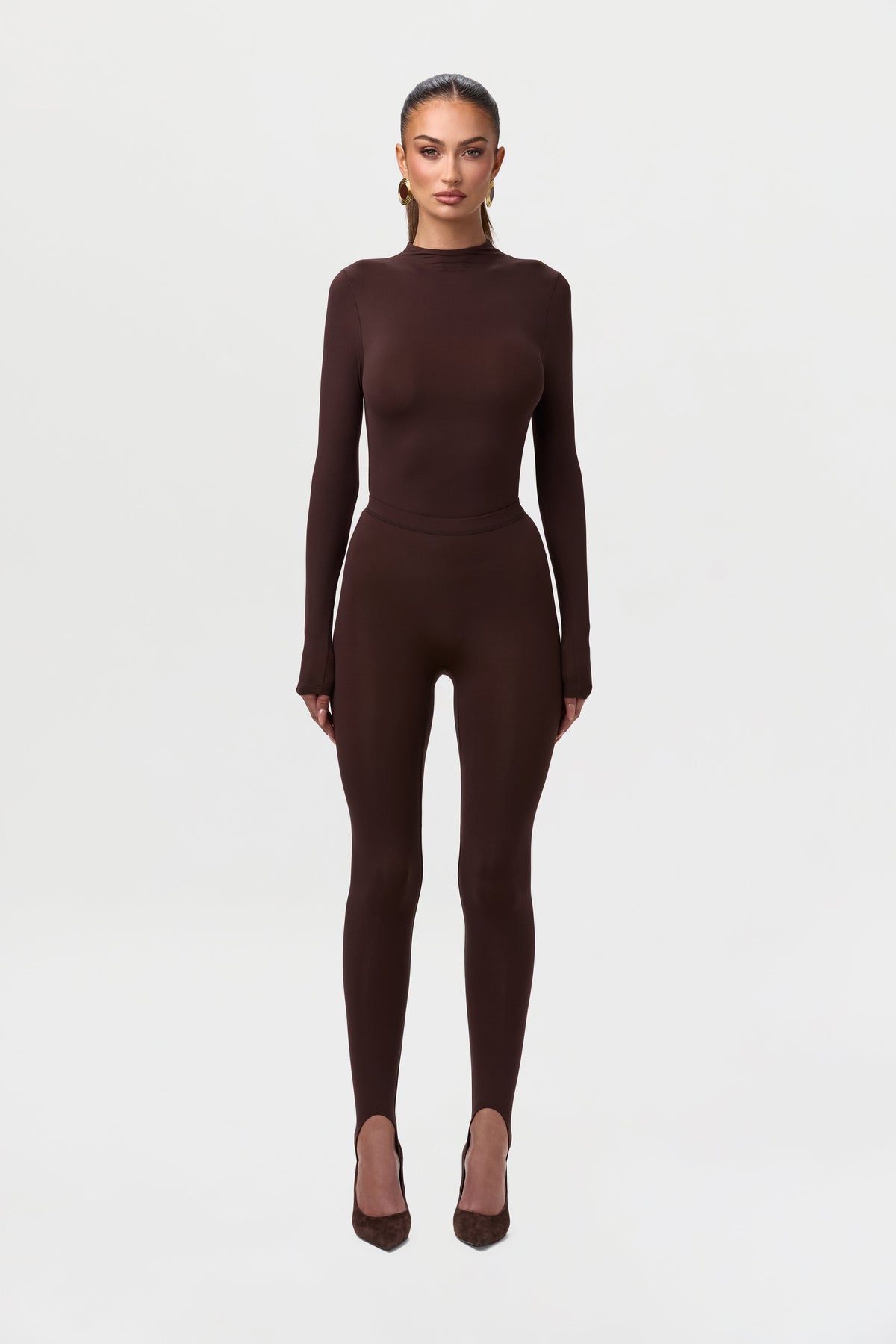 Dark Chocolate Naked Stirrup Legging