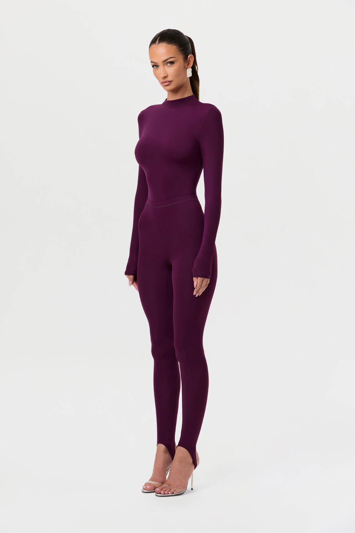 Dark Berry Naked Stirrup Legging