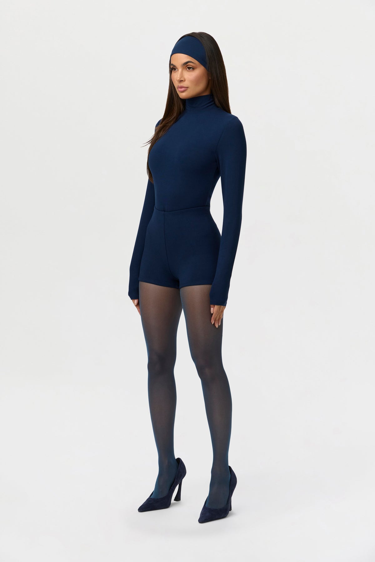 Navy Butter Contour Hot Pants