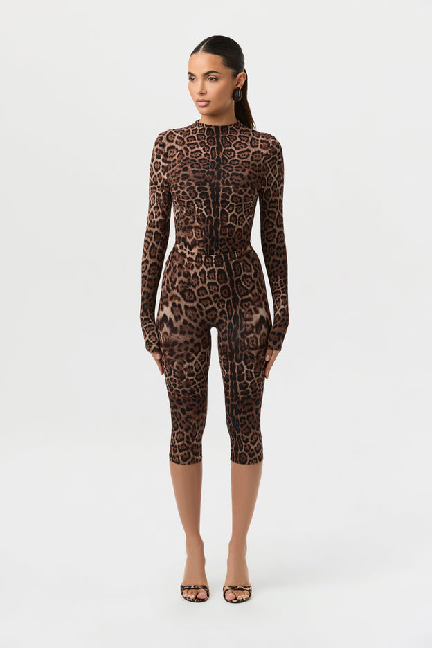 Naked Print Capri Leggings