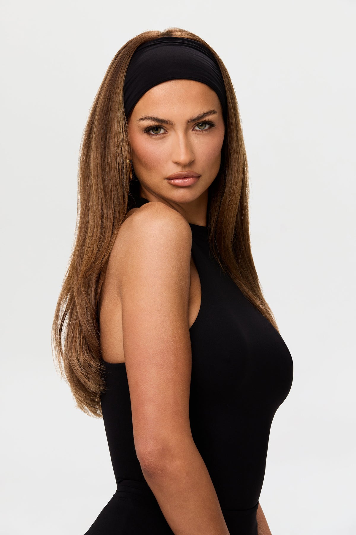 Black Naked Print Headband