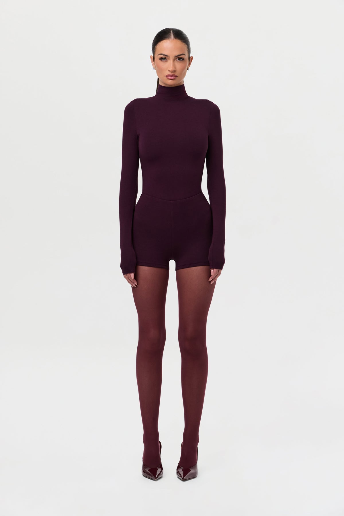 Dark Plum Butter Contour Hot Pants