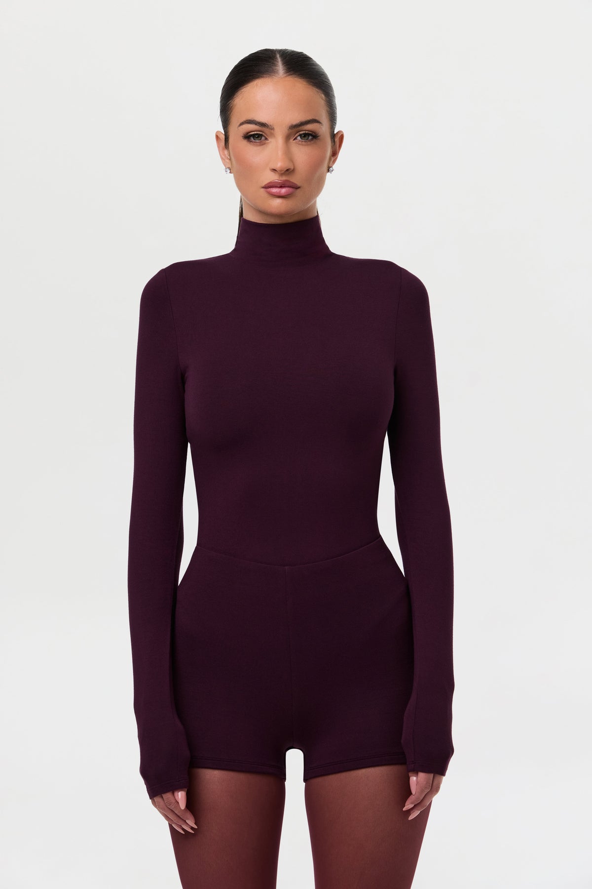 Dark Plum Butter Contour Hot Pants