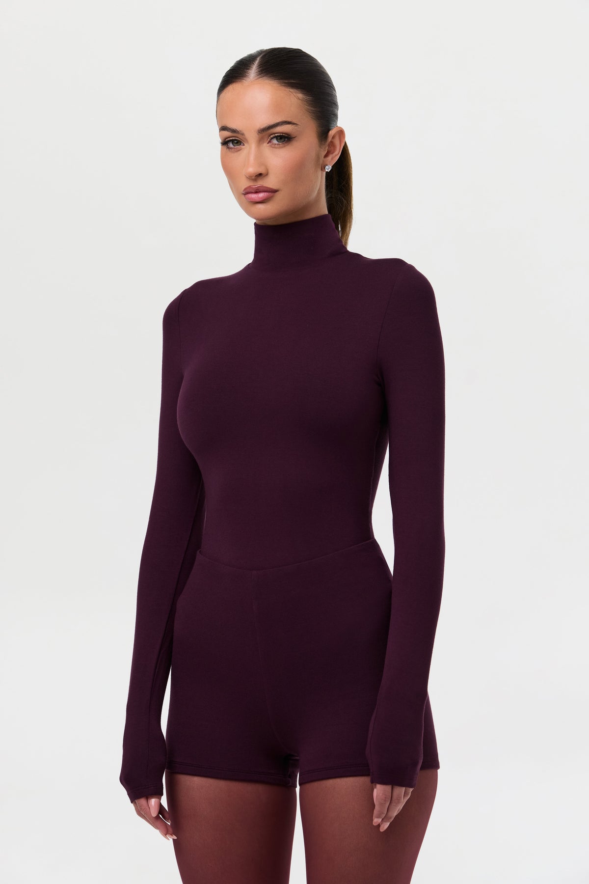Dark Plum Butter Contour Hot Pants