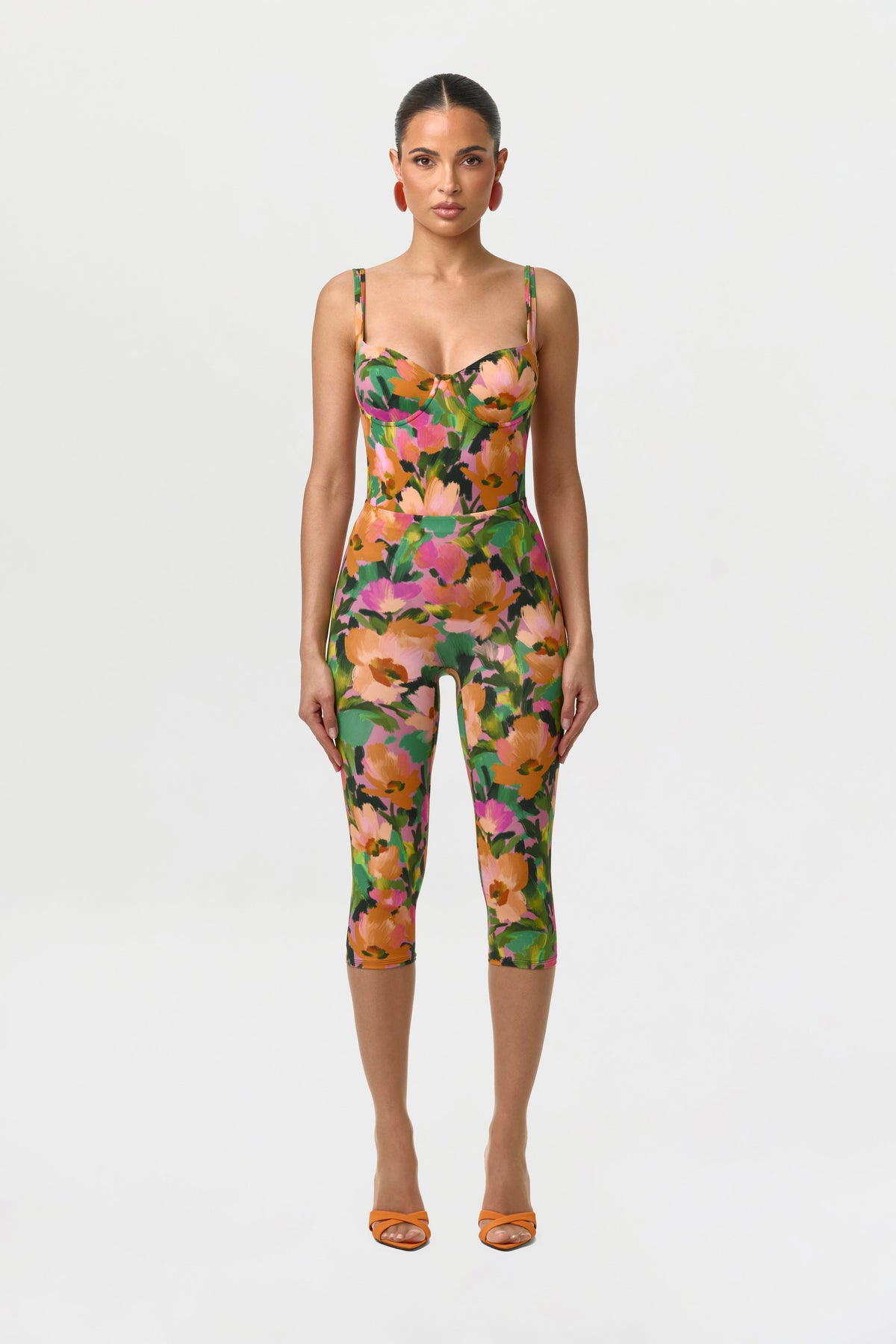 Secret Garden Naked Print Capri Legging