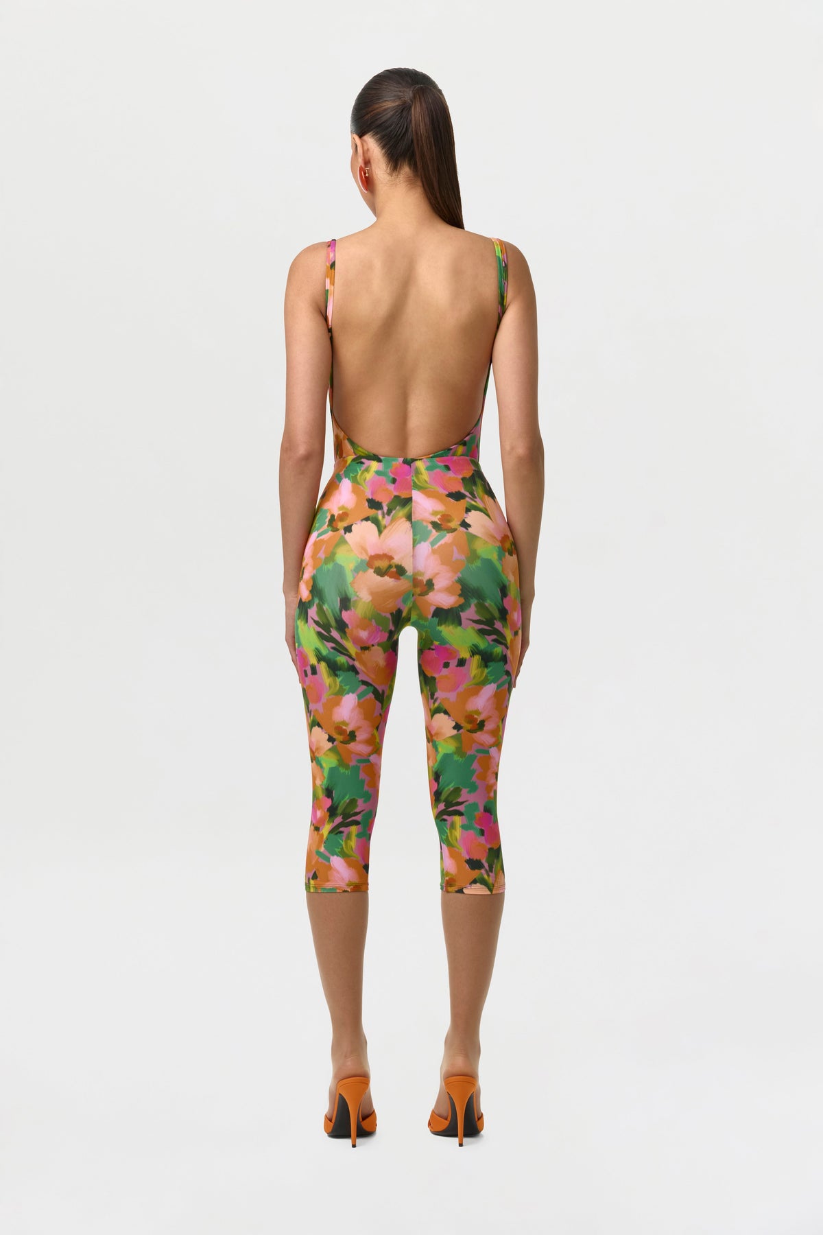 Secret Garden Naked Print Capri Legging