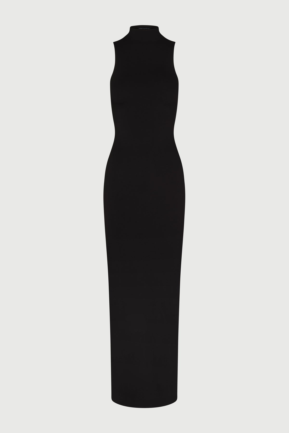 Black Smooth Sleeveless Maxi Dress