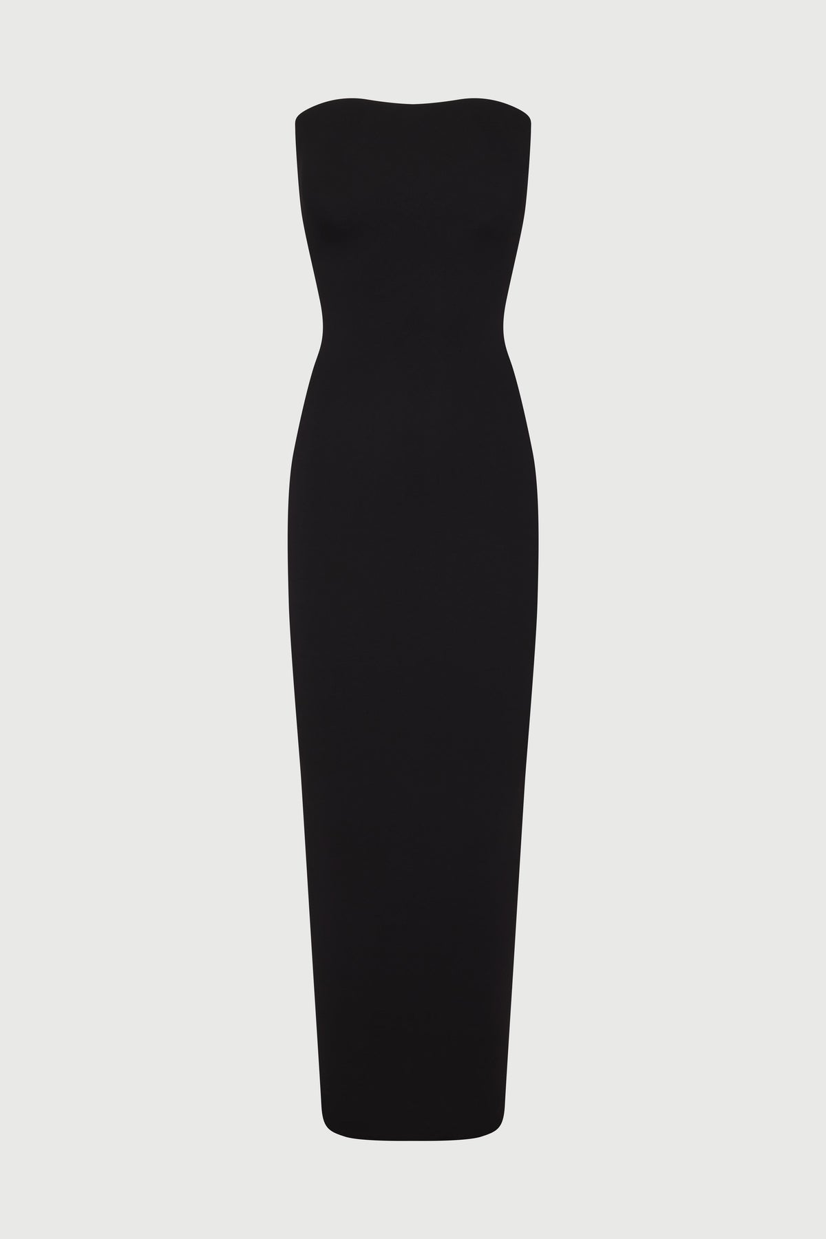BLACK Modal Tube Maxi Dress