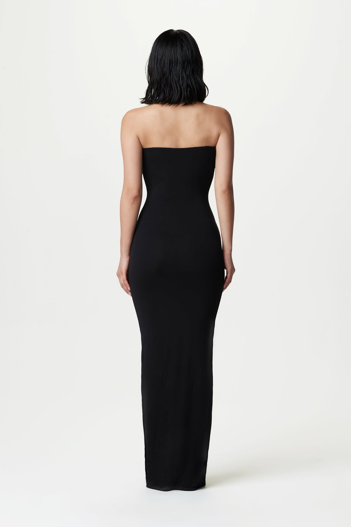 BLACK Modal Tube Maxi Dress