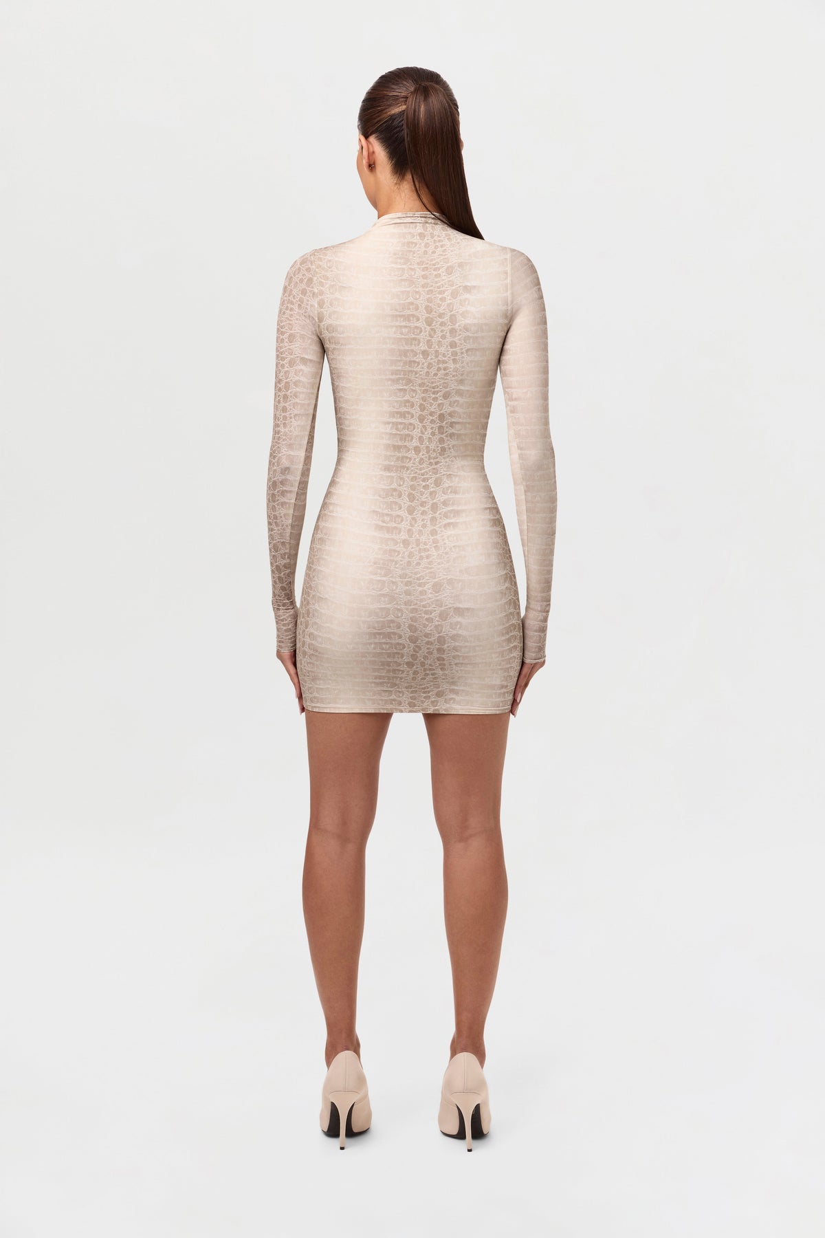 Naked Animal Print Mini Dress