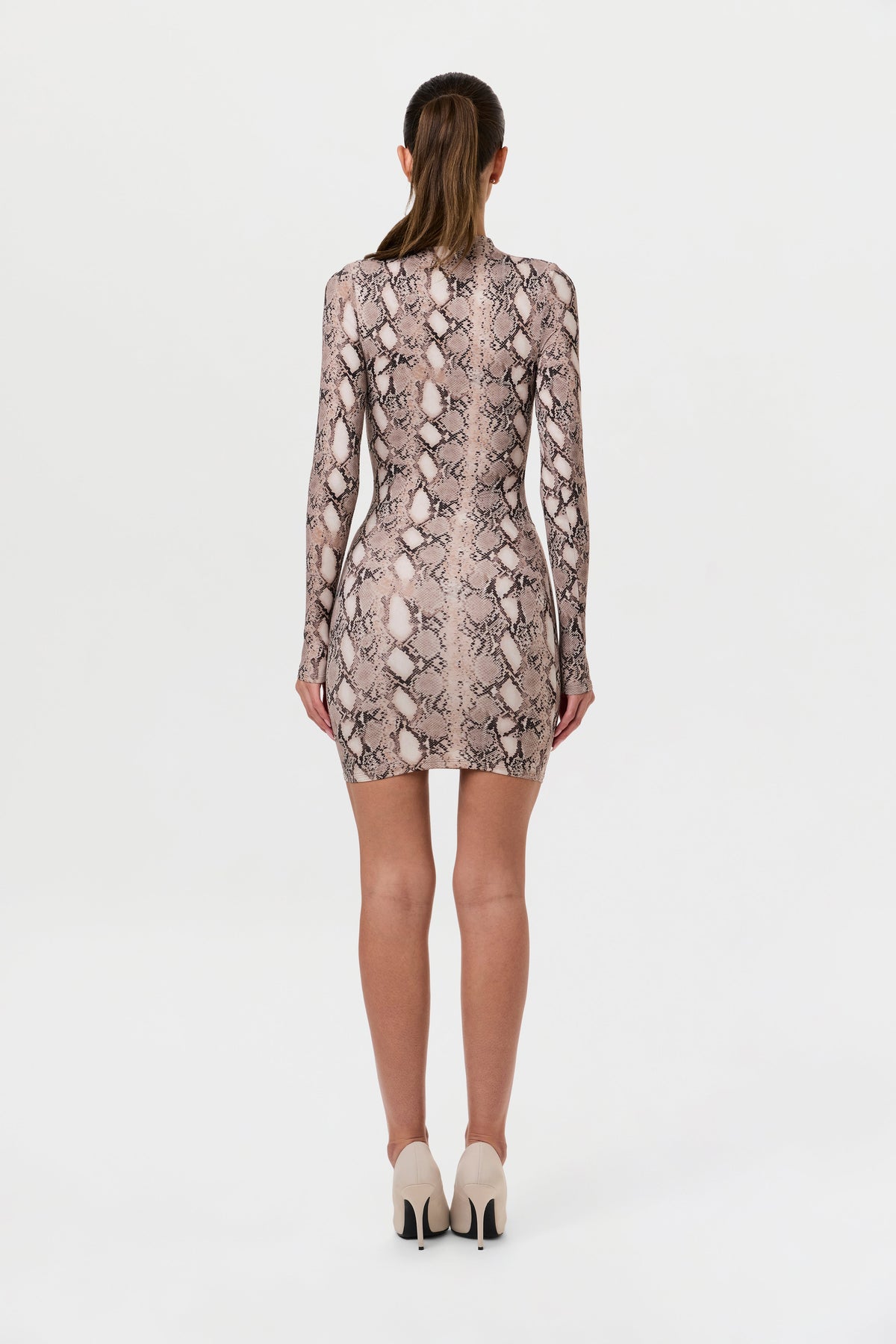 Naked Animal Print Mini Dress