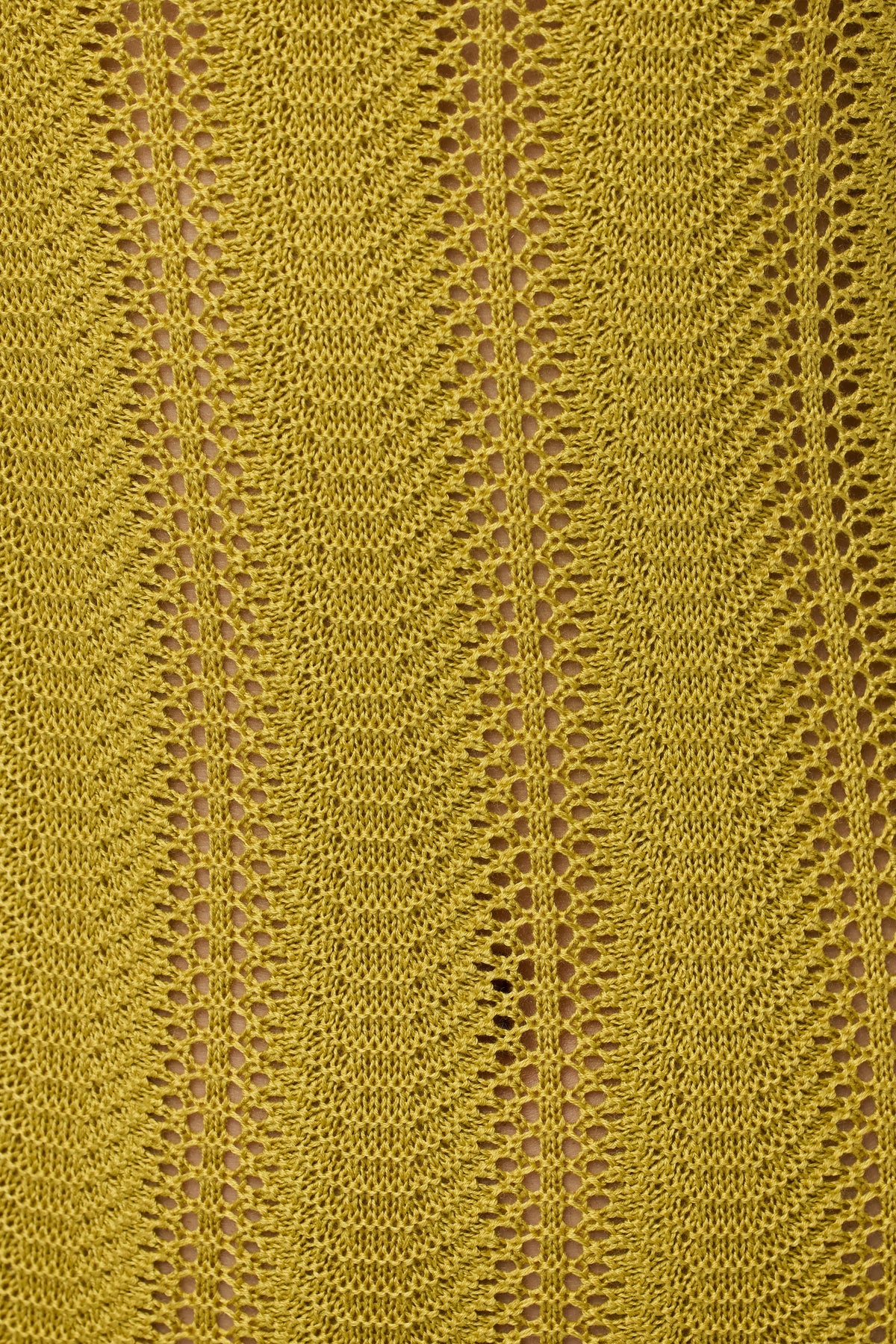 Chartreuse Knit V-Neck Maxi Dress
