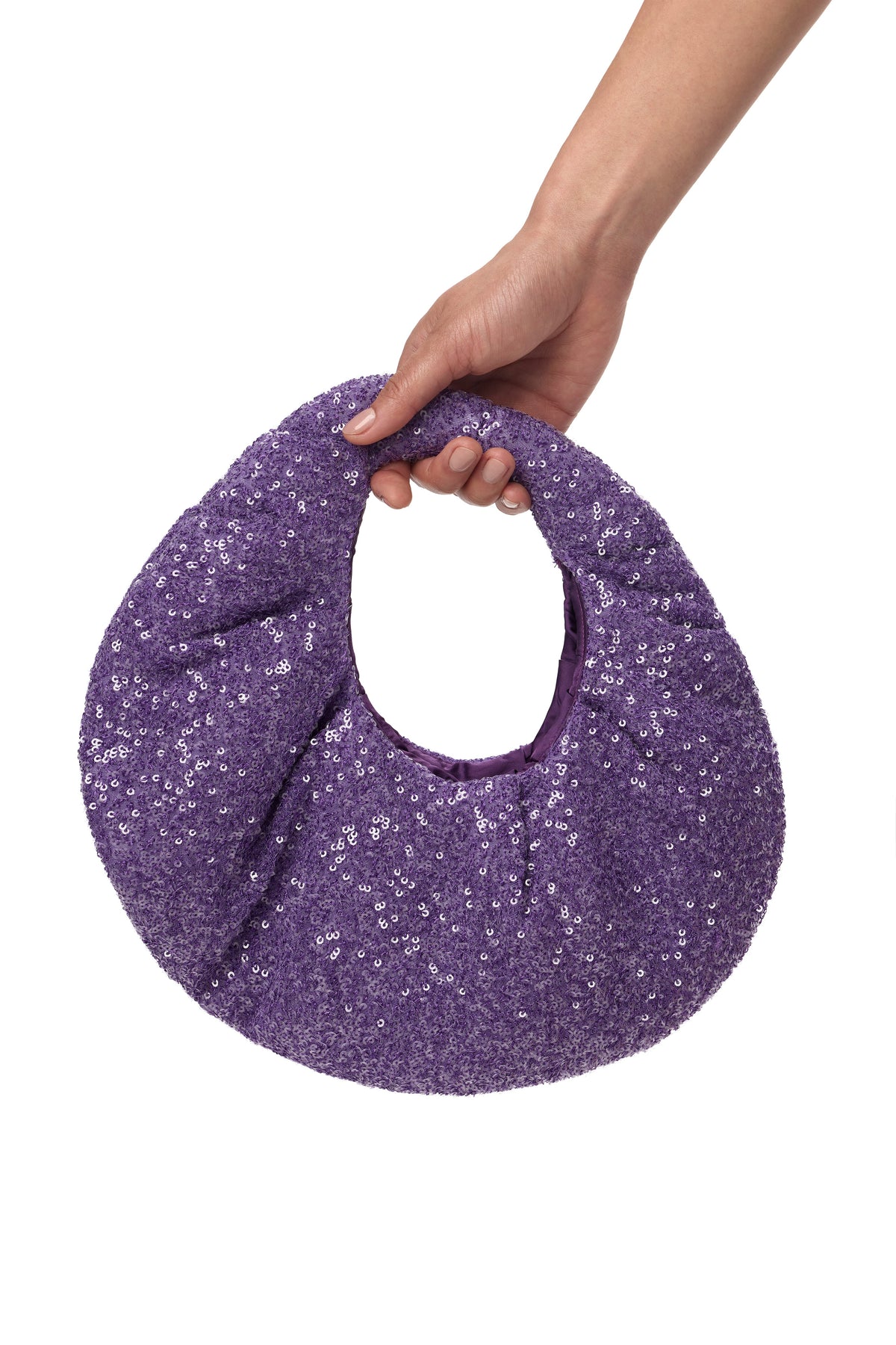 Violet Sequin Mini Purse