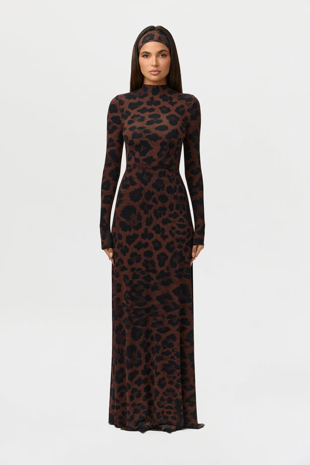 Naked Animal Print Maxi Dress