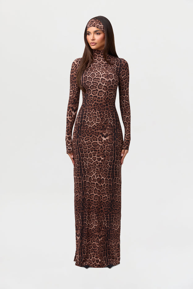 Naked Leopard Maxi Dress