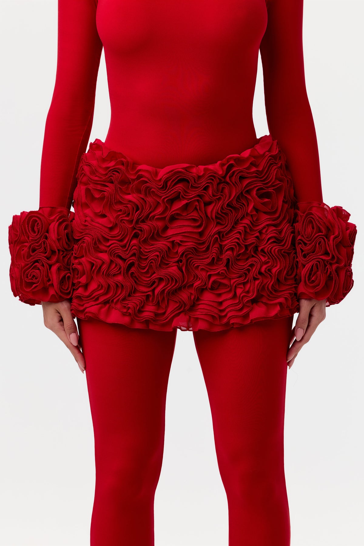 Red Rose Petal Cuffs