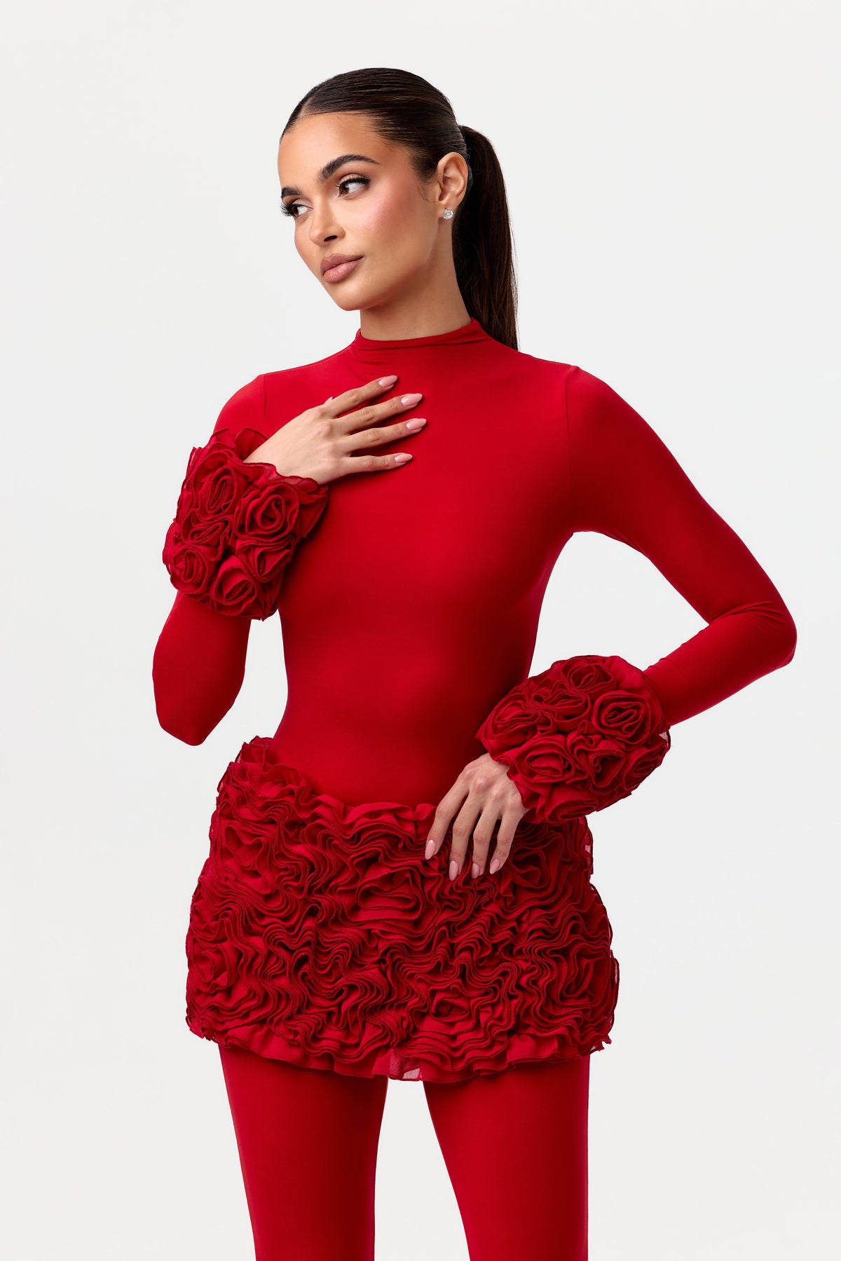 Red Rose Petal Cuffs