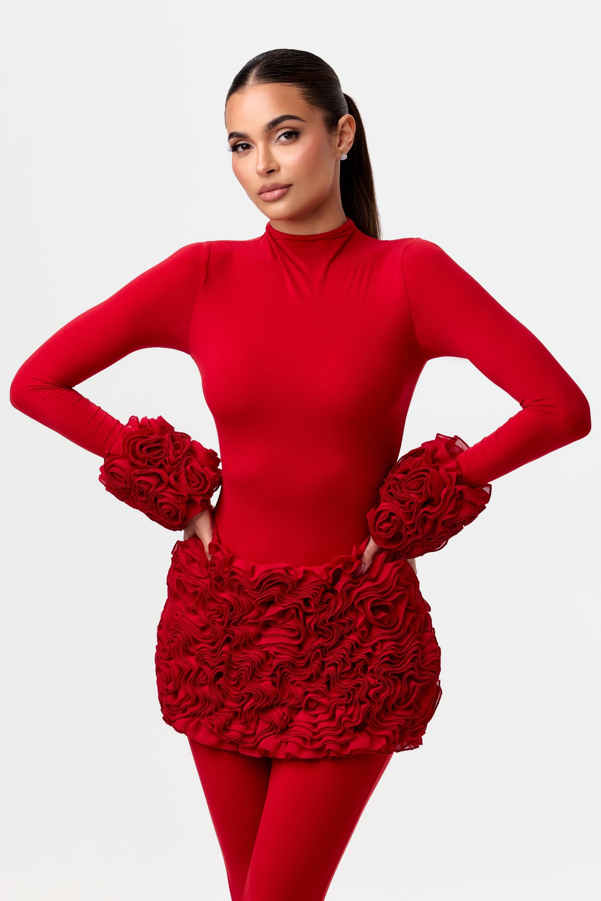 Red Rose Petal Cuffs