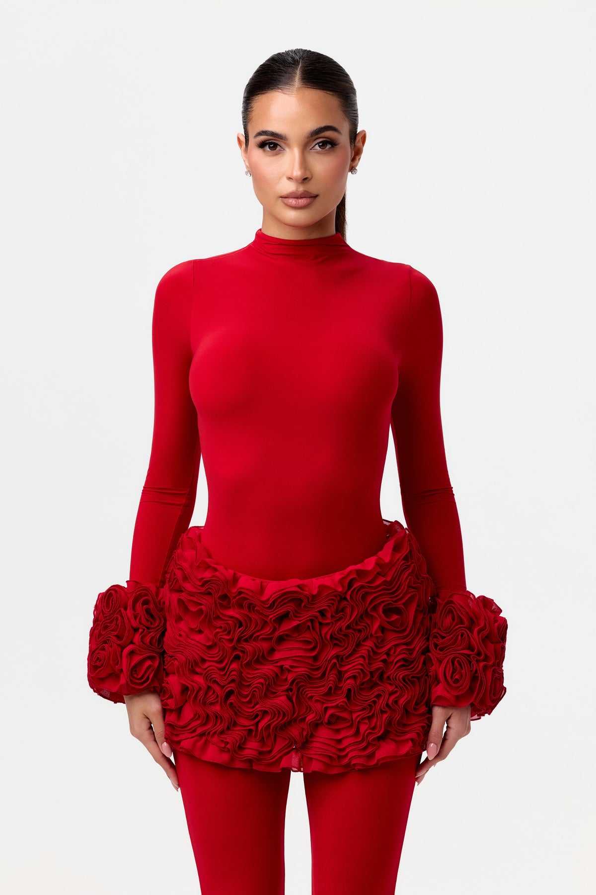 Red Rose Petal Cuffs