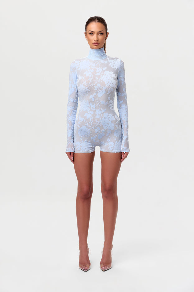 Burnout Print Romper