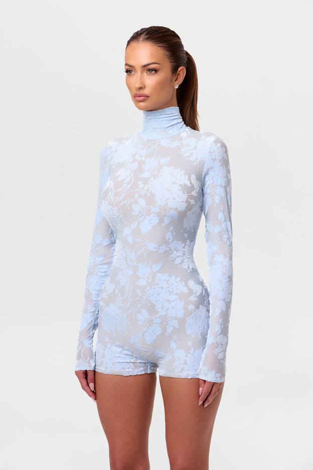 Burnout Print Romper